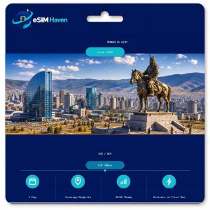 Mongolia 2GB/Day FUP1Mbps eSIM plan — eSIM Haven